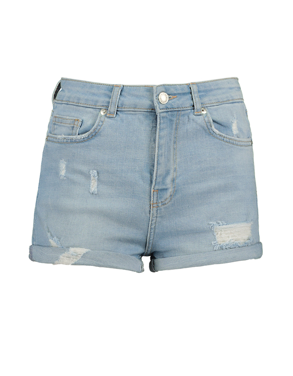 High Waist Skinny Denim Shorts | TALLY 