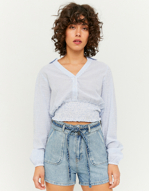 Pantaloncini in Denim a Vita Alta con Cintura | TALLY WEiJL Online Shop