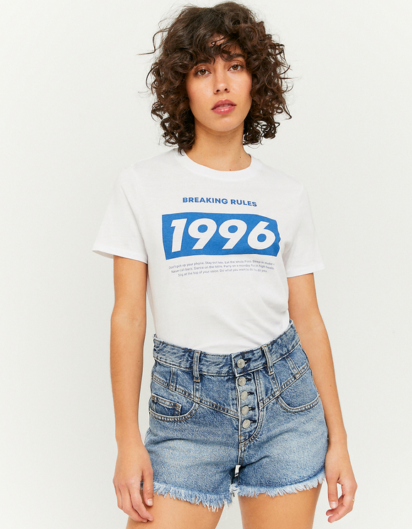 High Waist Button Up Denim Short | TALLY WEiJL Online Shop