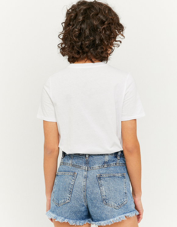 High Waist Button Up Denim Short | TALLY WEiJL Online Shop
