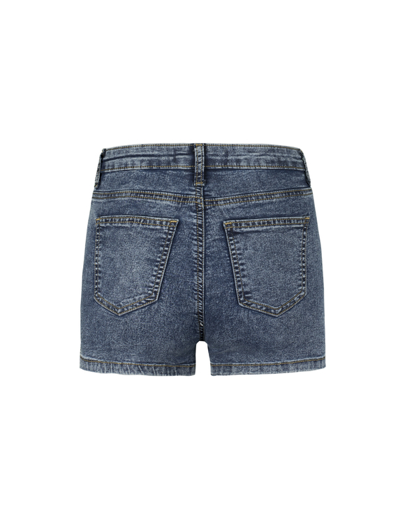 high denim shorts