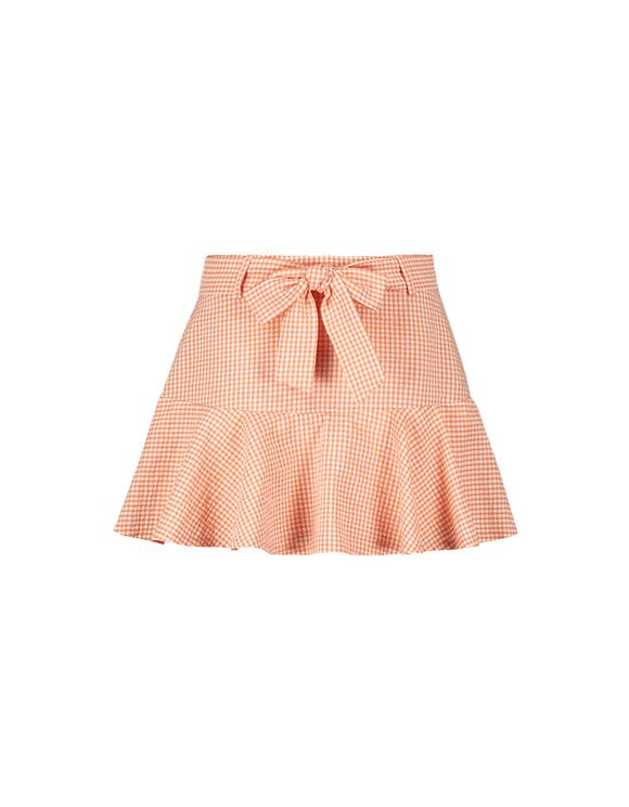 Gonna-pantalone Vichy Arancione | TALLY WEiJL Online Shop