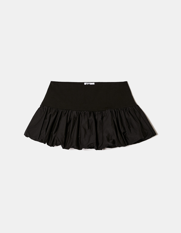 Black Mini Balloon Skirt | TALLY WEiJL EU International