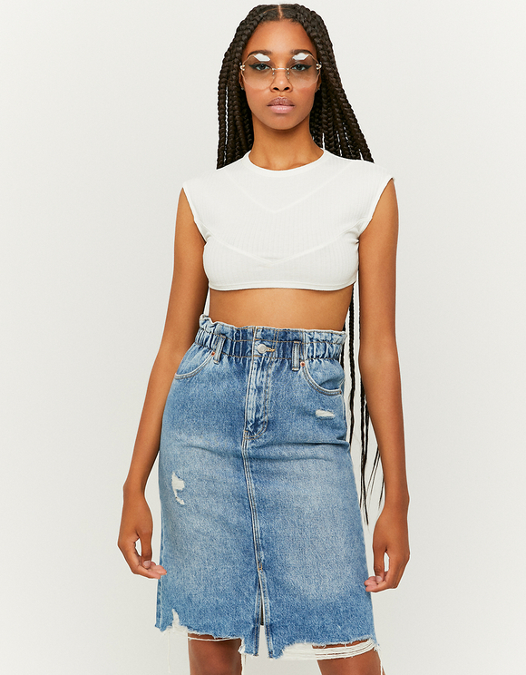Gonna Midi Paperbag di Jeans a Vita Alta | TALLY WEiJL Online Shop