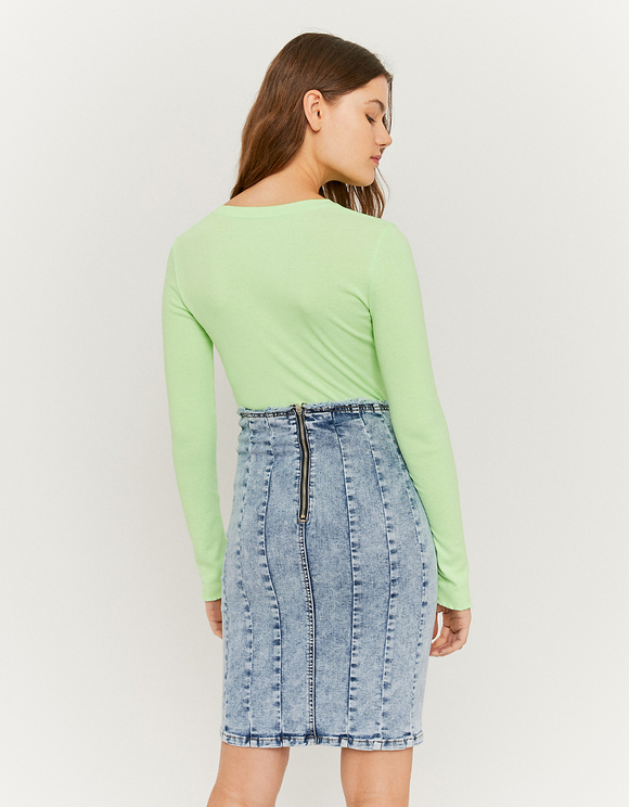 Gonna a Corsetto in Denim