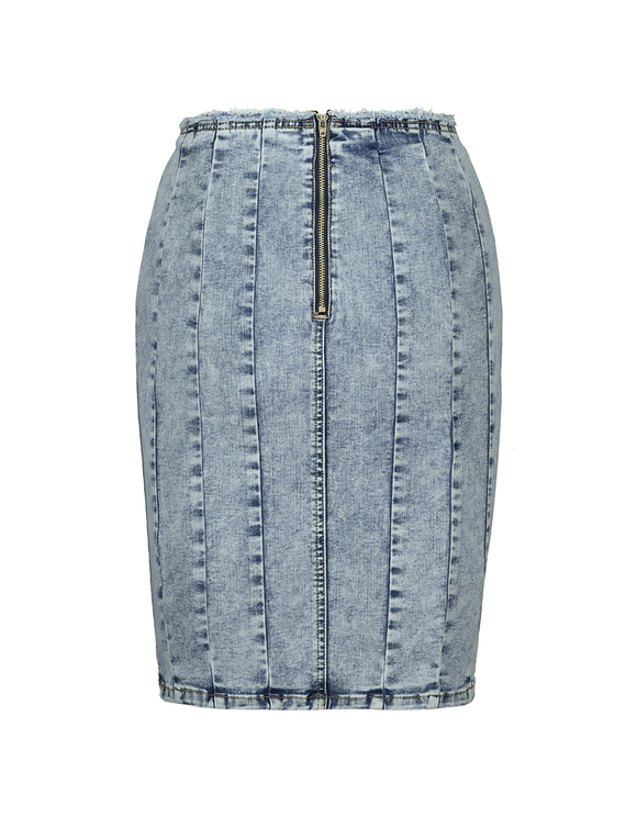 Gonna a Corsetto in Denim