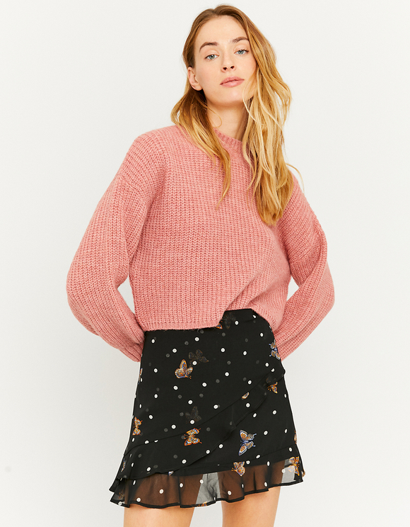 mini skirt with ruffle