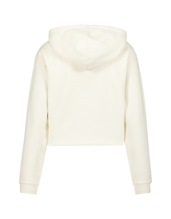 felpa bianca con zip