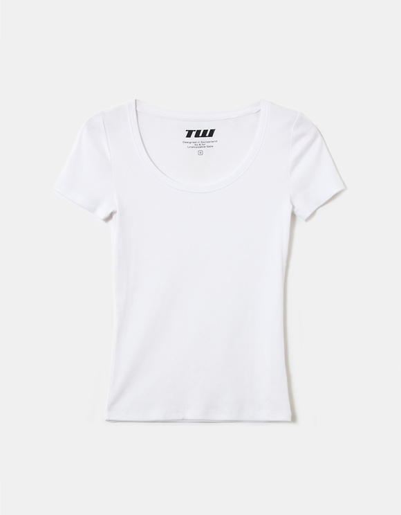 Λευκό μπλουζάκι Basic