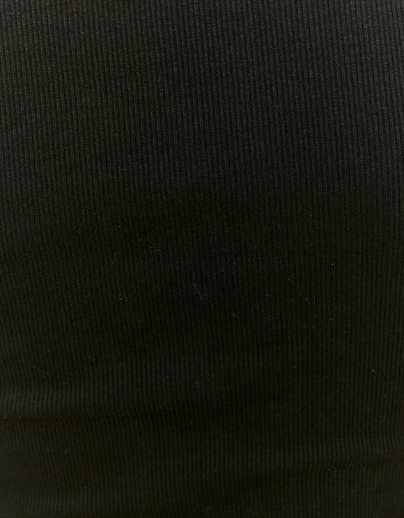 Μαύρο Cropped T-Shirt με στάμπα