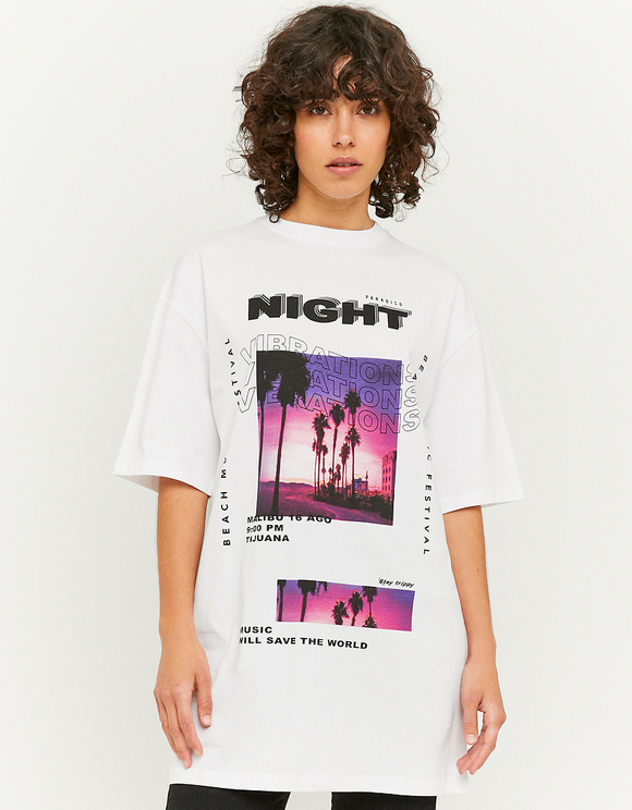 Printed Oversize T-shirt | TALLY WEiJL 