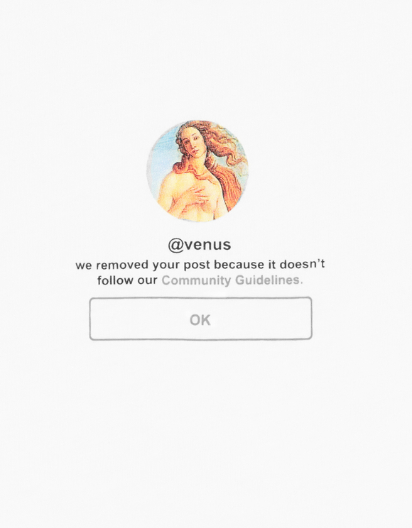 T-Shirt Bianca Stampa Venere