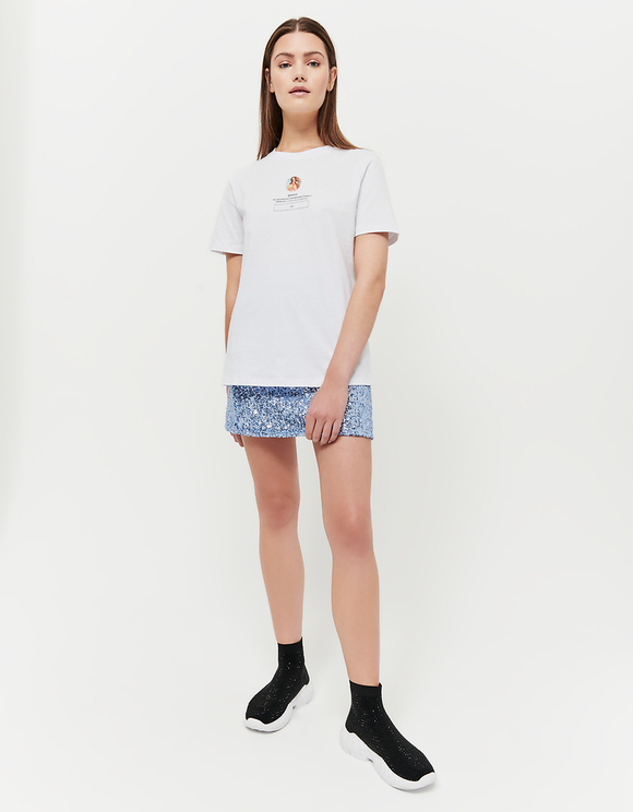 T-Shirt Bianca Stampa Venere