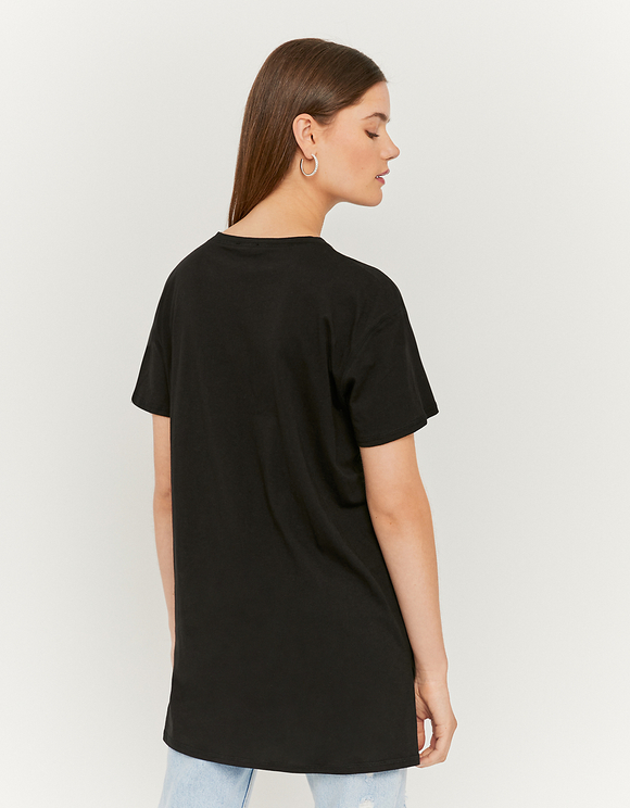 Maglietta Nera  a Maniche Lunghe