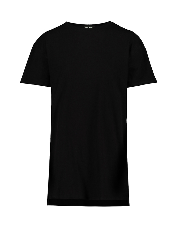 Maglietta Nera  a Maniche Lunghe