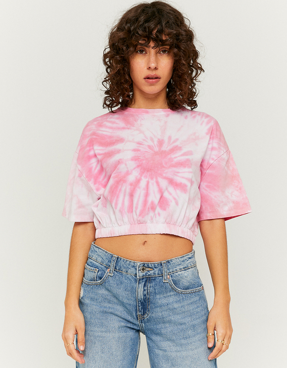 Tie Dye Cropped T-shirt | TALLY WEiJL 