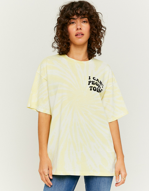 Black Oversize Slogan T-shirt | TALLY 