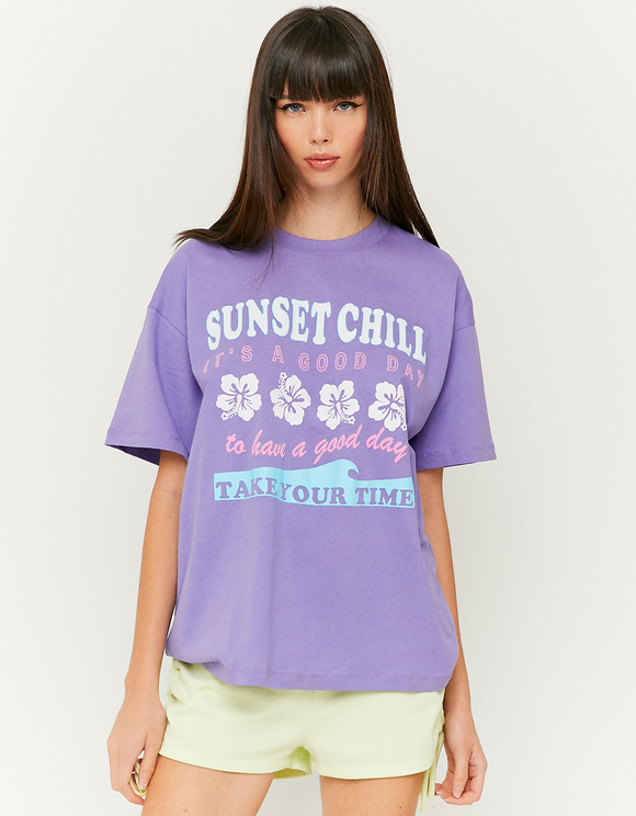 lilac oversize t shirt