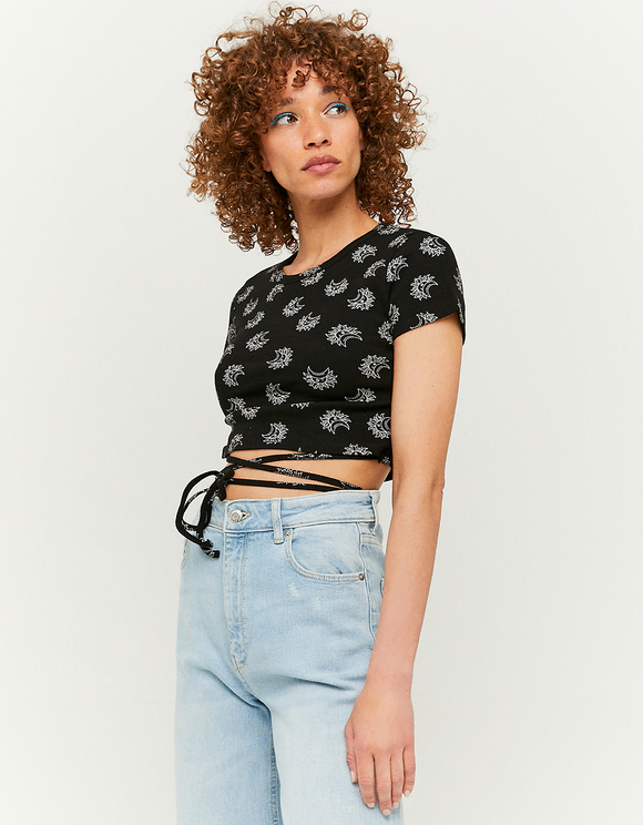 Black Crop T-Shirt