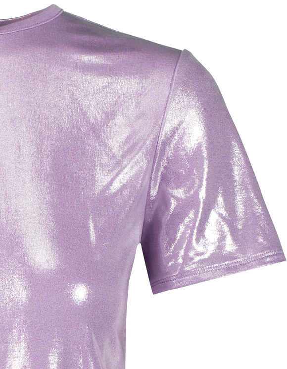 Top Lilla con Effetto Brillante