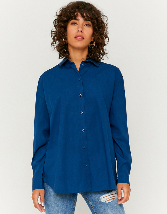 Blue Buttoned Long Sleeves Shirt 