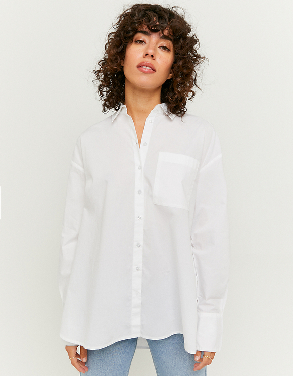 camicia lunga bianca