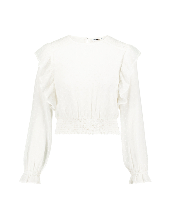 Blusa Bianca con Volant