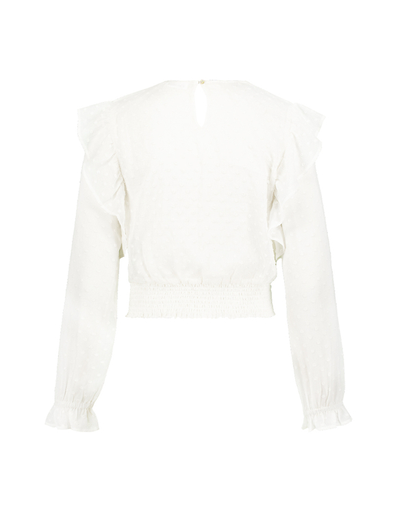 Blusa Bianca con Volant
