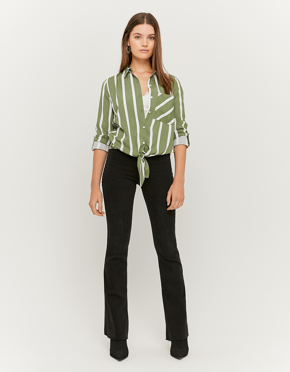 Camicetta a Righe con Nodo