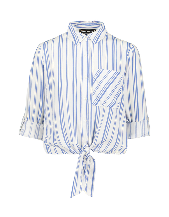 Camicetta a Righe con Nodo