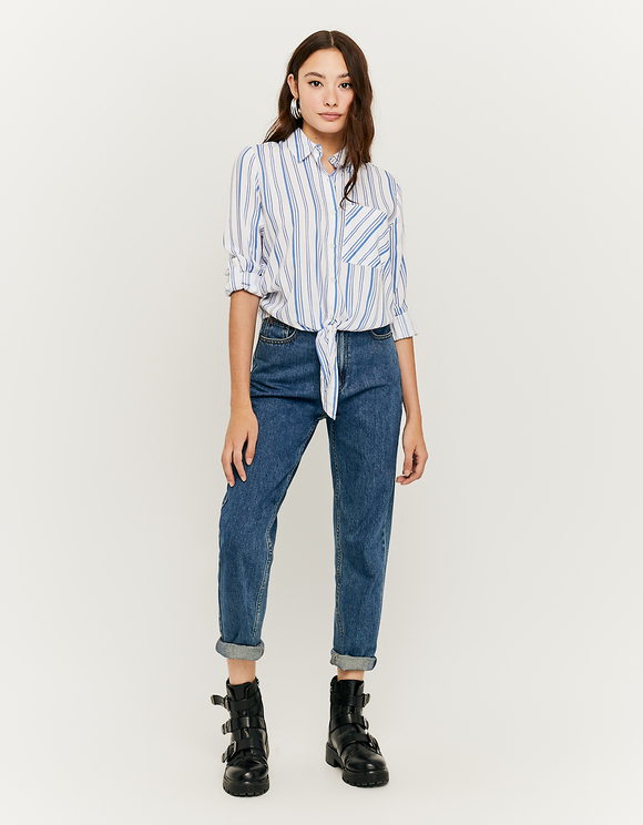 Camicetta a Righe con Nodo