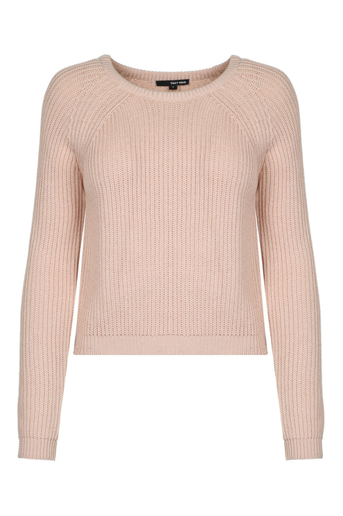 pink knitted jumper