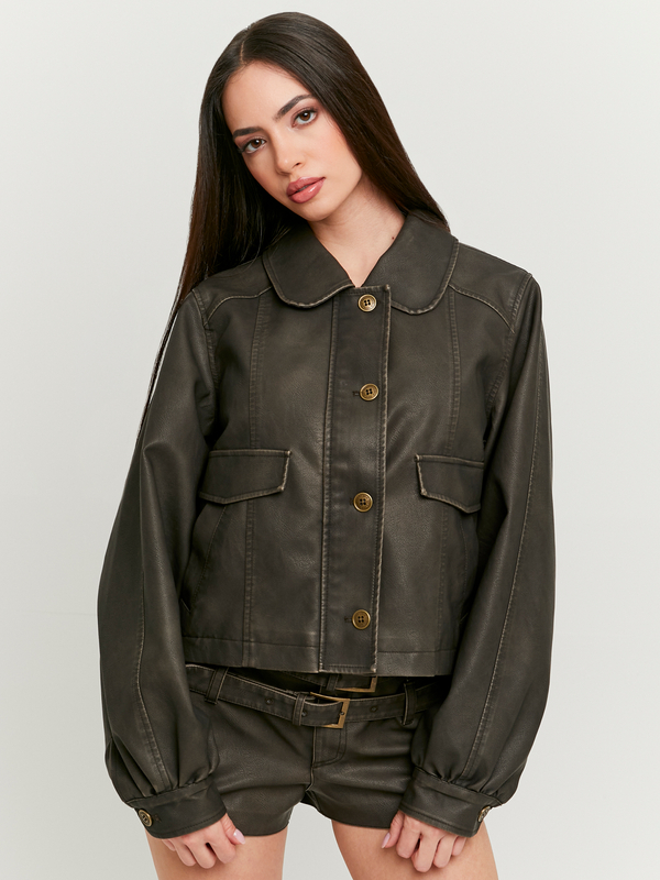 Veste Femme Noire Simili Cuir/Daim Taille 2XL – Neuve Avec Étiquettes, Marque COC, Style Rock