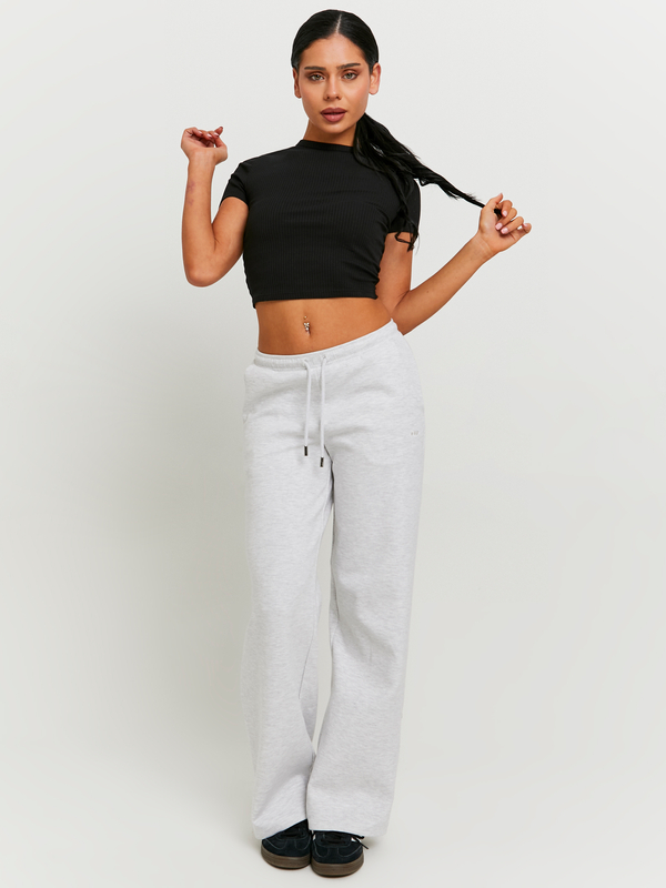 WIHOLL Felpa Donna Oversize Con Tasca E Spacco Laterale – 90% Poliestere 10% Elastan – Girocollo, Maniche Lunghe – Casual Autunno 2025