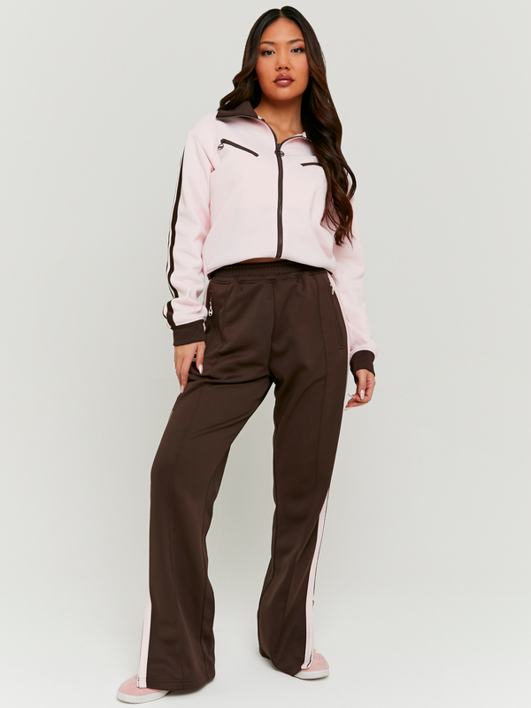 Essentials Pantaloni Tuta Da Donna A Gamba Dritta Con Coulisse, In Pile (Disponibili In Taglie Forti) Donna, Avena Puntinato, XS
