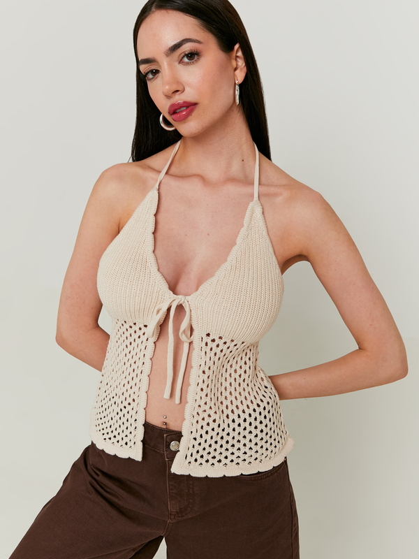 Haut tricoté au crochet Feuille - Wild Dandi