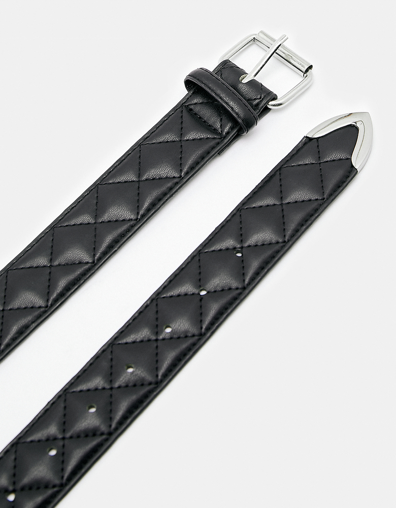 TALLY WEiJL, Schwarzer gesteppter Gürtel for Women