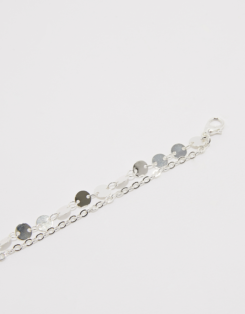 TALLY WEiJL, Braccialetto a catena con ciondoli tondi argento for Women