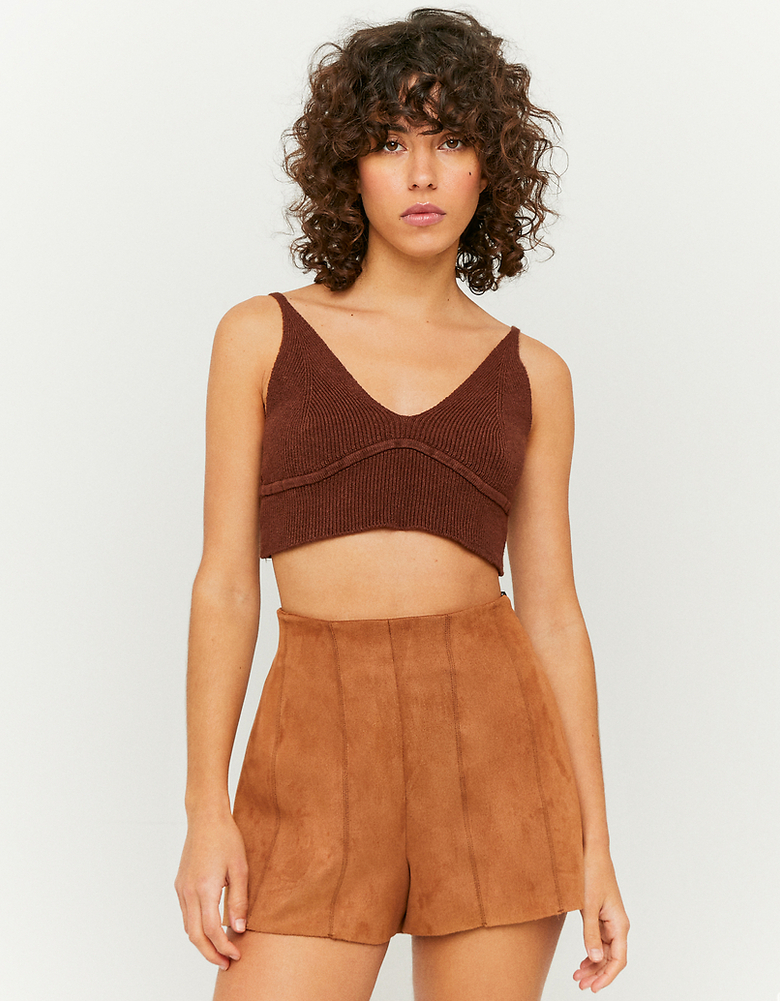 TALLY WEiJL, Brown Knitted Bralet for Women