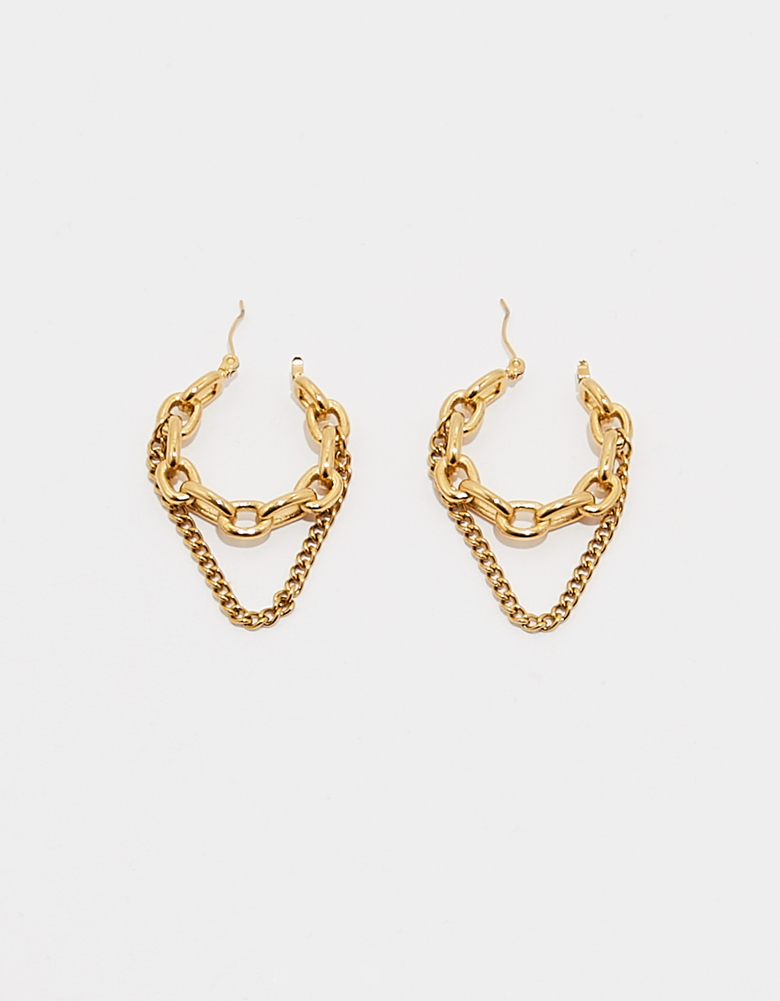 TALLY WEiJL, Créoles Chaîne Dorées for Women