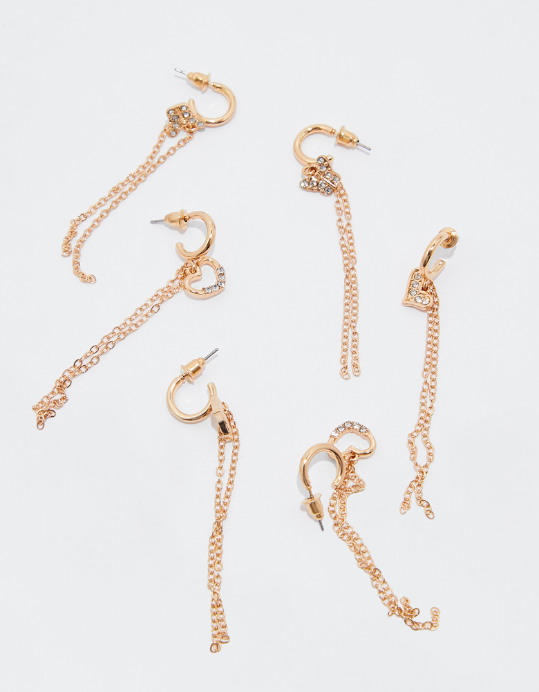 TALLY WEiJL, Lot de 3 Boucles d'Oreilles Tombantes for Women