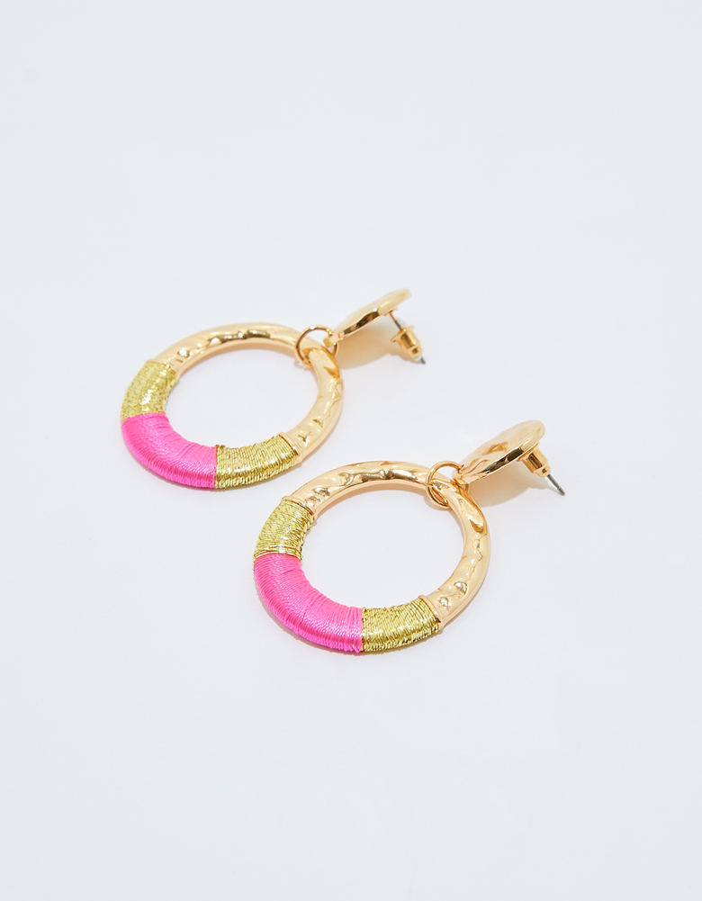 Orecchini a cerchio pendenti dorati | TALLY WEiJL