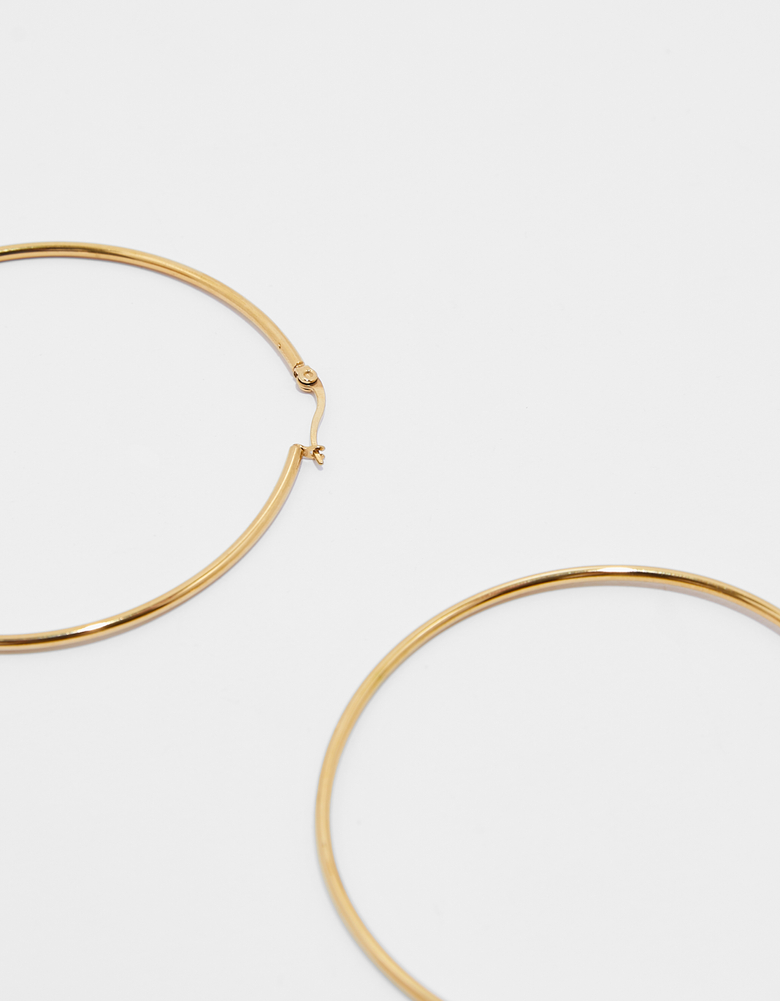 TALLY WEiJL, Big Hoops Golden Earrings for Women