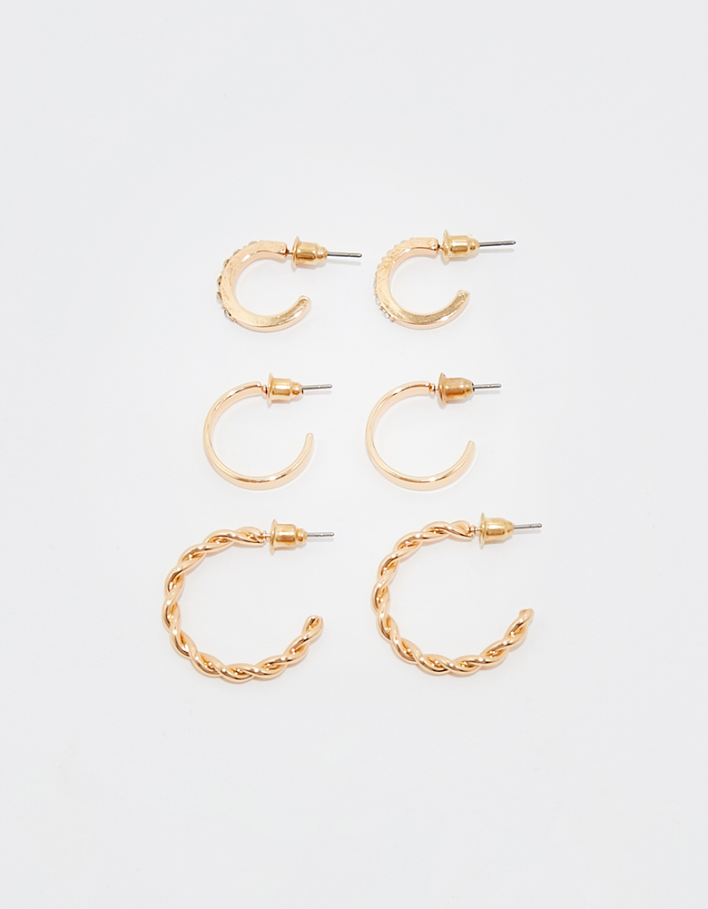 TALLY WEiJL, 3-er Set kleiner Creolen for Women