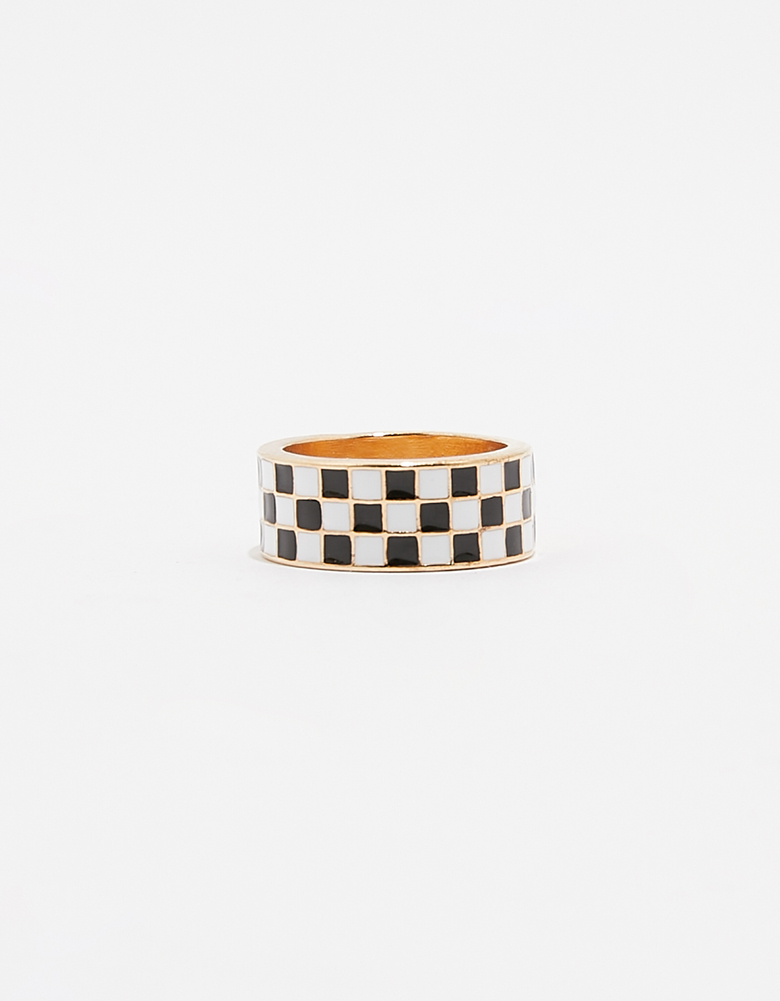 TALLY WEiJL, Anello chunky effetto check for Women