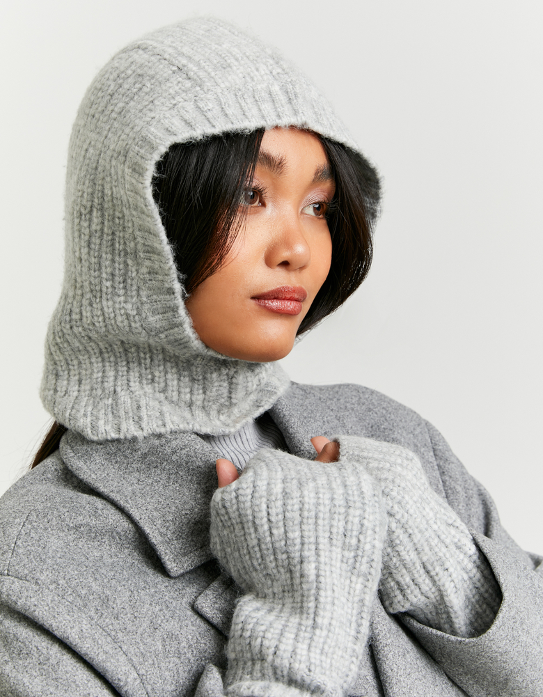 Graue Strick Handschuhe | TALLY WEiJL