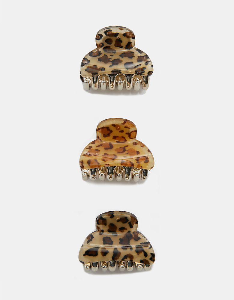 Leo Print Small Hair Clips | TALLY WEiJL