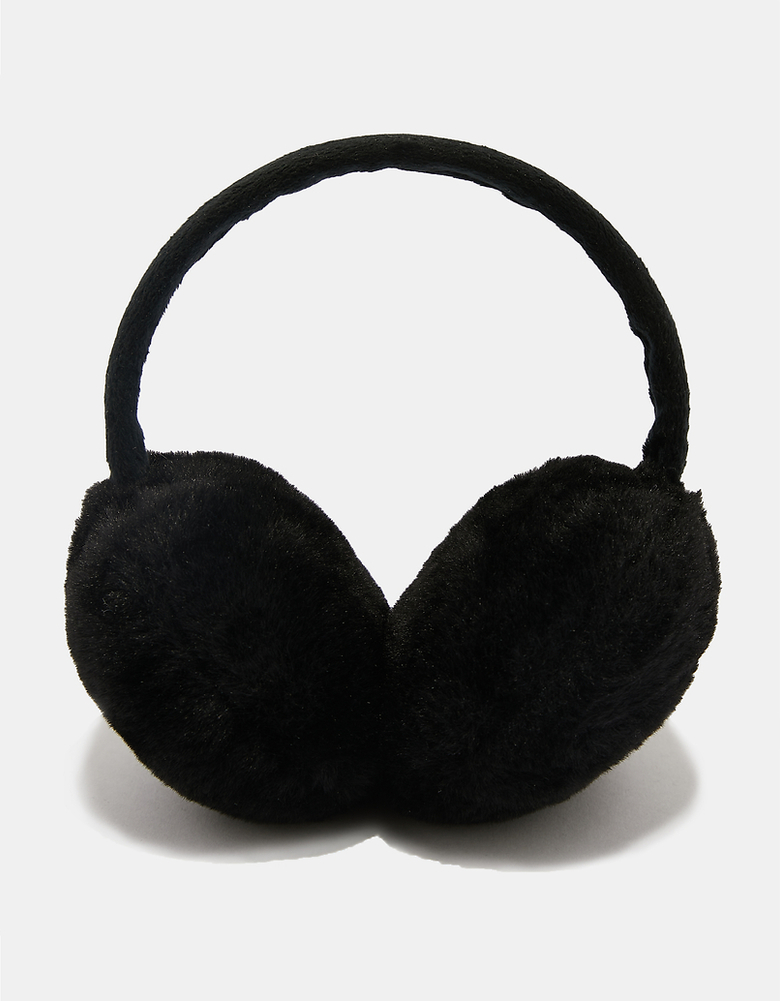 Cache-Oreilles en Fausse Fourrure Noir | TALLY WEiJL