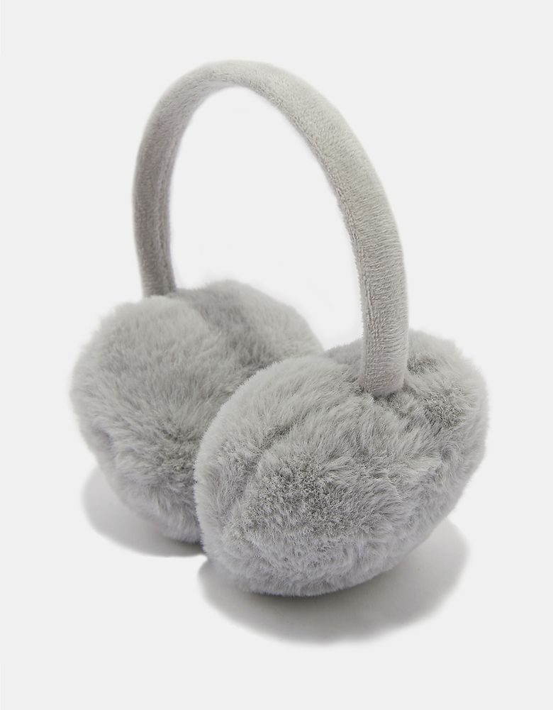 Cache-Oreilles en Fausse Fourrure Gris | TALLY WEiJL