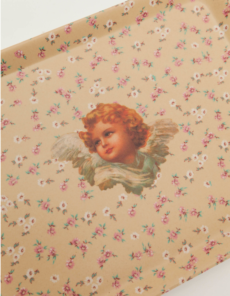 TALLY WEiJL, Tablett aus Bambus mit Engel-Aufdruck for Women